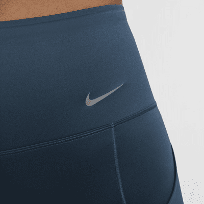 Leggings cropped de tiro alto y sujeción firme con bolsillos para mujer Nike Go