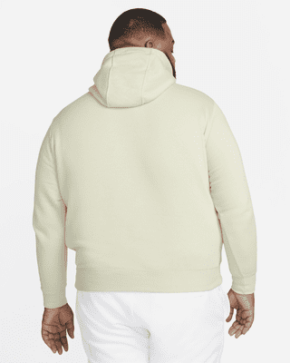 nike fleece overhead hoodie cream