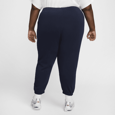 Pants de entrenamiento oversized de tiro medio para mujer Nike Sportswear Club Fleece (talla grande)