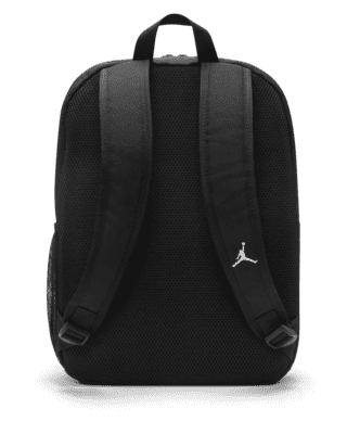 black and white jordan backpack