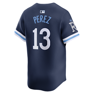 Jersey Nike Dri-FIT ADV de la MLB Limited para hombre Salvador Perez Kansas City Royals City Connect
