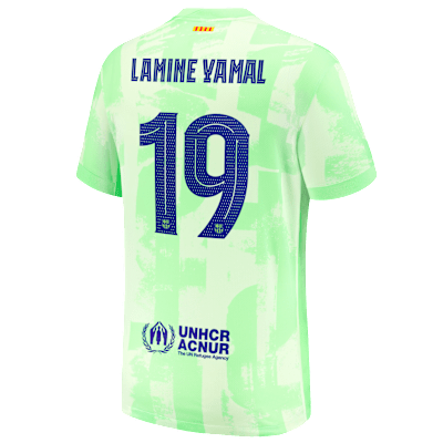 Lamine Yamal Barcelona 2024/25 Stadium Third Bid Kids' Nike Dri-FIT Soccer Jersey