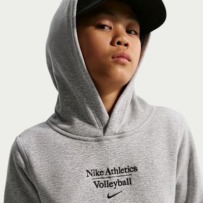 Sudadera con gorro sin cierre de vóleibol para niños talla grande Nike
