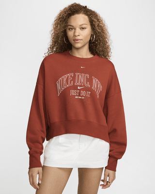 Женский свитшот Nike Sportswear Phoenix Fleece Over-Oversized Crew-Neck Graphic