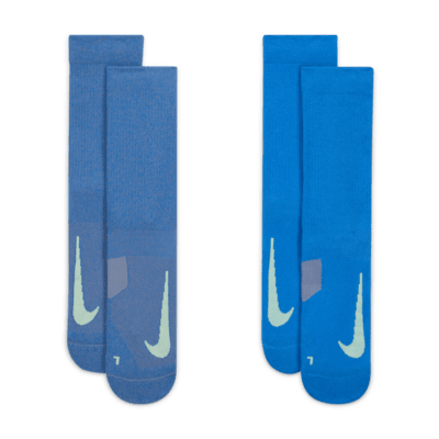 Nike Multiplier Crew Socks (2 Pairs). Nike VN