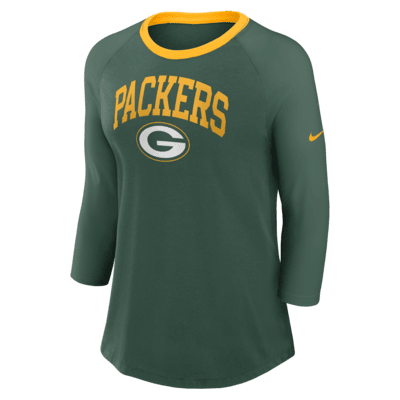 Green Bay Packers Women's Nike NFL 3/4-Sleeve T-Shirt