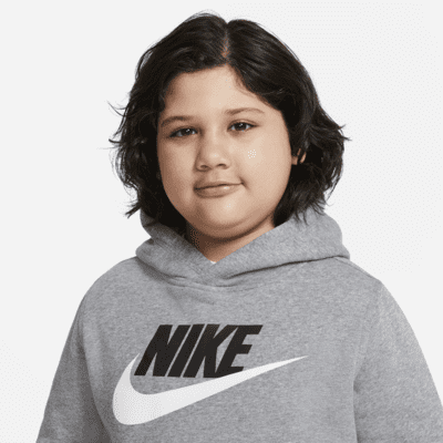 Nike Sportswear Club Fleece Big Kids' (Boys') Pullover Hoodie (Extended Size)