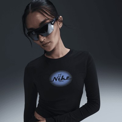 Nike Sportswear 女款針織長袖短版上衣