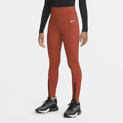 orange leggings nike