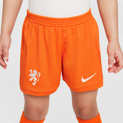 Netherlands 2025/26 Stadium Home Little Kids' Nike Soccer Replica 3-Piece Kit