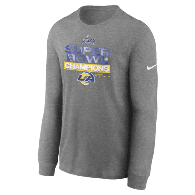 Nike Super Bowl LVI Champions Trophy Collection (NFL Los Angeles Rams) Men's Long-Sleeve T-Shirt