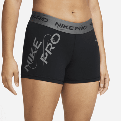 Shorts con gráfico de 7.5 cm de tiro medio para mujer Nike Pro