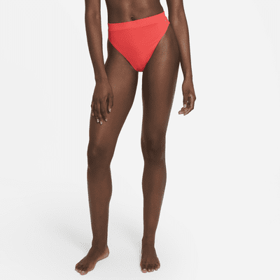 Nike, Waisted Bikini Bottom, Bright Crimson