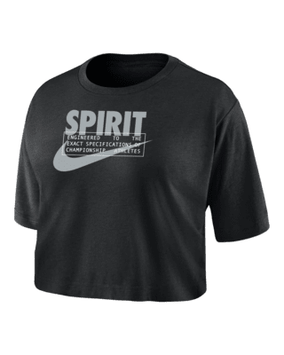 Женская футболка Washington Spirit Nike Dri-FIT Soccer Cropped