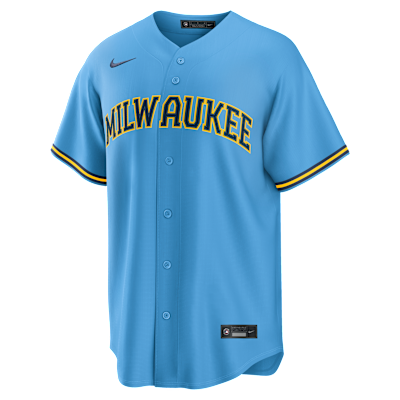 Christian Yelich Milwaukee Brewers Men's Nike MLB Replica Jersey