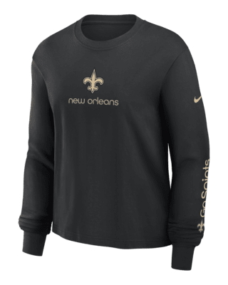 Женская футболка New Orleans Saints Boxy Nike NFL Long-Sleeve