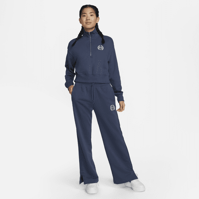 Nike Sportswear Women's High-Waisted Wide-Leg Fleece Trousers