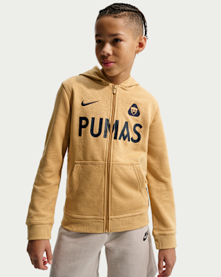 Детское худи Pumas UNAM Club Big Kids' (Boys') Nike Soccer Full-Zip Hoodie