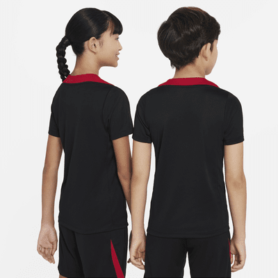 Haut de foot en maille à manches courtes Nike Dri-FIT Liverpool FC Strike pour ado