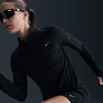 Nike Swift Dri-FIT UV-Laufoberteil mit Viertelreißverschluss (Damen)