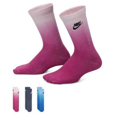 Calcetines largos para niños talla pequeña Nike (paquete de 3)