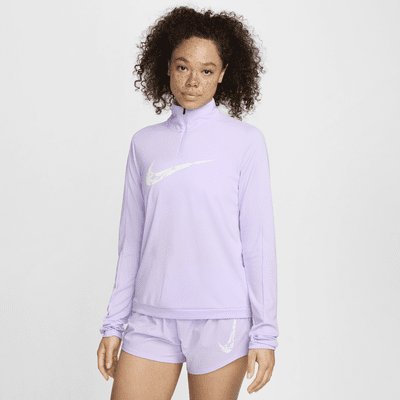 Nike Swoosh Peça intermèdia amb cremallera d'un quart Dri-FIT - Dona