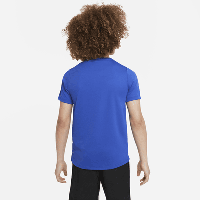 Nike Dri-FIT Miler Kurzarm-Trainingsoberteil für ältere Kinder (Jungen)