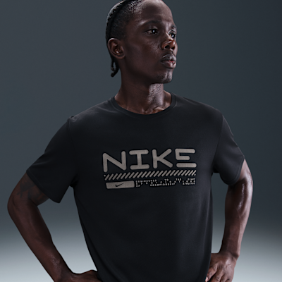 Nike Miler Camiseta de running de invierno de manga corta - Hombre