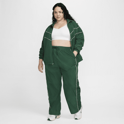 Nike Windrunner Women's High-Waisted Woven Open-Hem Trousers (Plus Size)