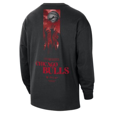 Camisola de manga comprida NBA Nike Chicago Bulls Courtside para homem