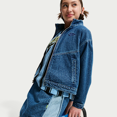 Nike Sportswear Collection Big Kids' (Girls') Denim Skirt