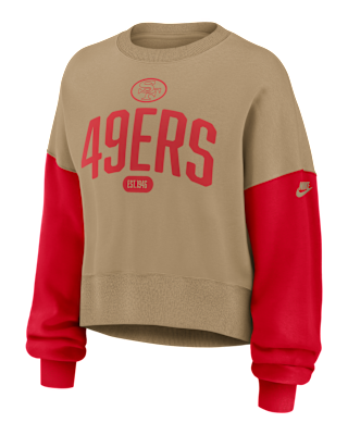 Женские  San Francisco 49ers Rewind Nike NFL Pullover Crew