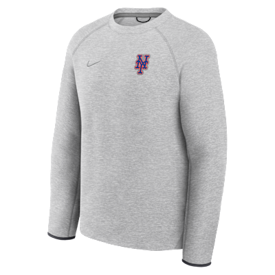 New York Mets Tech Fleece Men's Nike MLB Pullover Crew