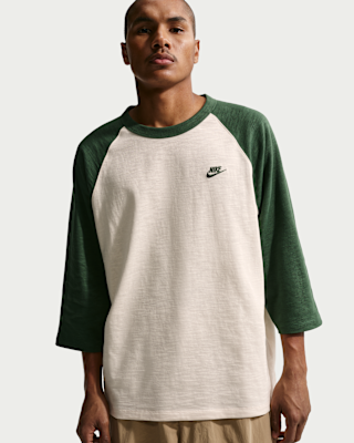 Мужские  Nike Sportswear Club 3/4-Sleeve Raglan Top