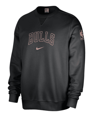 Мужской свитшот Chicago Bulls Standard Issue Nike Dri-FIT NBA Crew-Neck