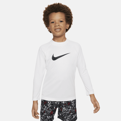 Playera de manga larga Hydroguard para niño talla pequeña Nike Swim