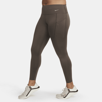 Leggings a todo o comprimento de cintura normal e suporte firme com bolsos Nike Go para mulher