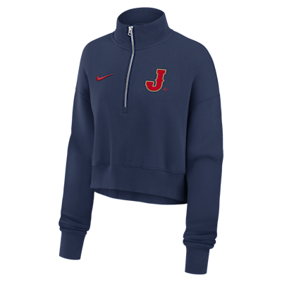 Japan National Baseball Team 2026 World Baseball Classic Women's Nike Cropped 1/2-Zip Crew