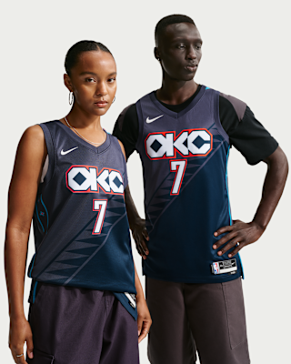 Мужские джерси Chet Holmgren Oklahoma City Thunder City Edition Nike NBA Swingman Jersey