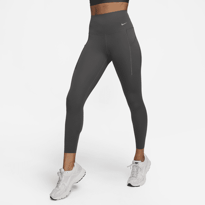 Leggings de 7/8 de tiro alto y sujeción media con bolsillos para mujer Nike Universa