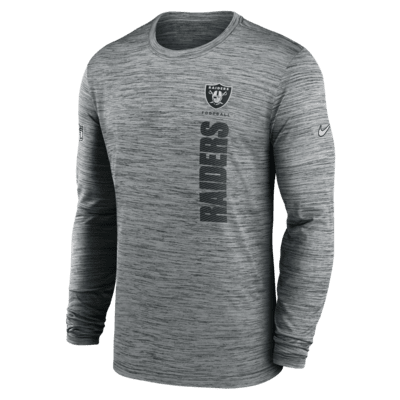 Las Vegas Raiders Sideline Velocity Men's Nike Dri-FIT NFL Long-Sleeve T-Shirt