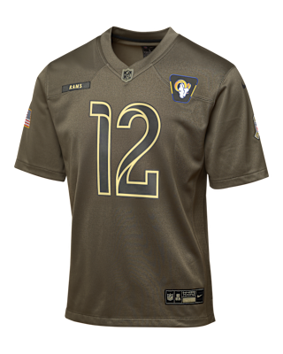 Детские джерси Puka Nacua Los Angeles Rams Salute to Service Big Kids’ Nike NFL Game Jersey