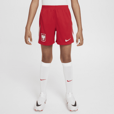 Fotbollsshorts Polen 2024/25 Stadium (hemmaställ) Nike Dri-FIT Replica för ungdom