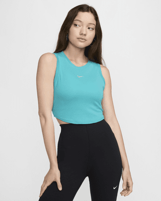 Женские тайтсы Nike Sportswear Chill Knit Tight Cropped Mini-Rib Tank Top