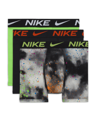 Подростковые  Nike Dri-FIT Printed Essentials Big Kids' Boxer Briefs (3-Pack)