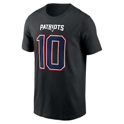 Drake Maye New England Patriots Carbon Men's Nike NFL T-Shirt