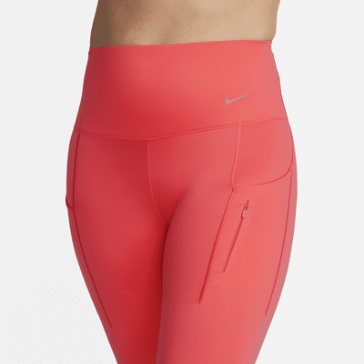 Leggings de tiro alto de 7/8 de sujeción firme con bolsillos para mujer Nike Go