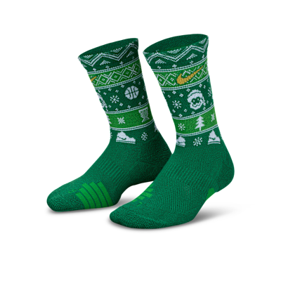 Nike Little Kids' Dri-FIT Holiday Elite Crew Socks