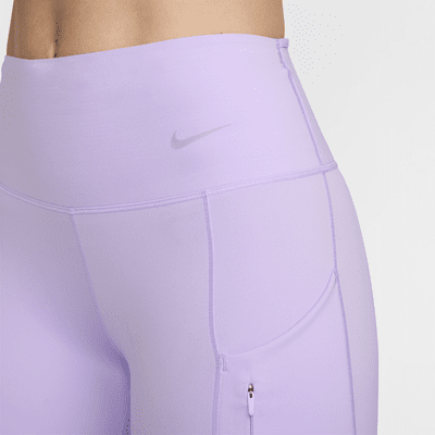 Nike Go Leggings in voller Länge mit starkem Halt, mittelhohem Bund und Taschen für Damen