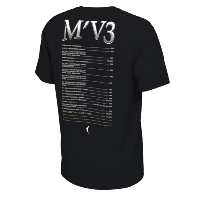 Playera Nike de la WNBA 2024 MVP A'ja Wilson